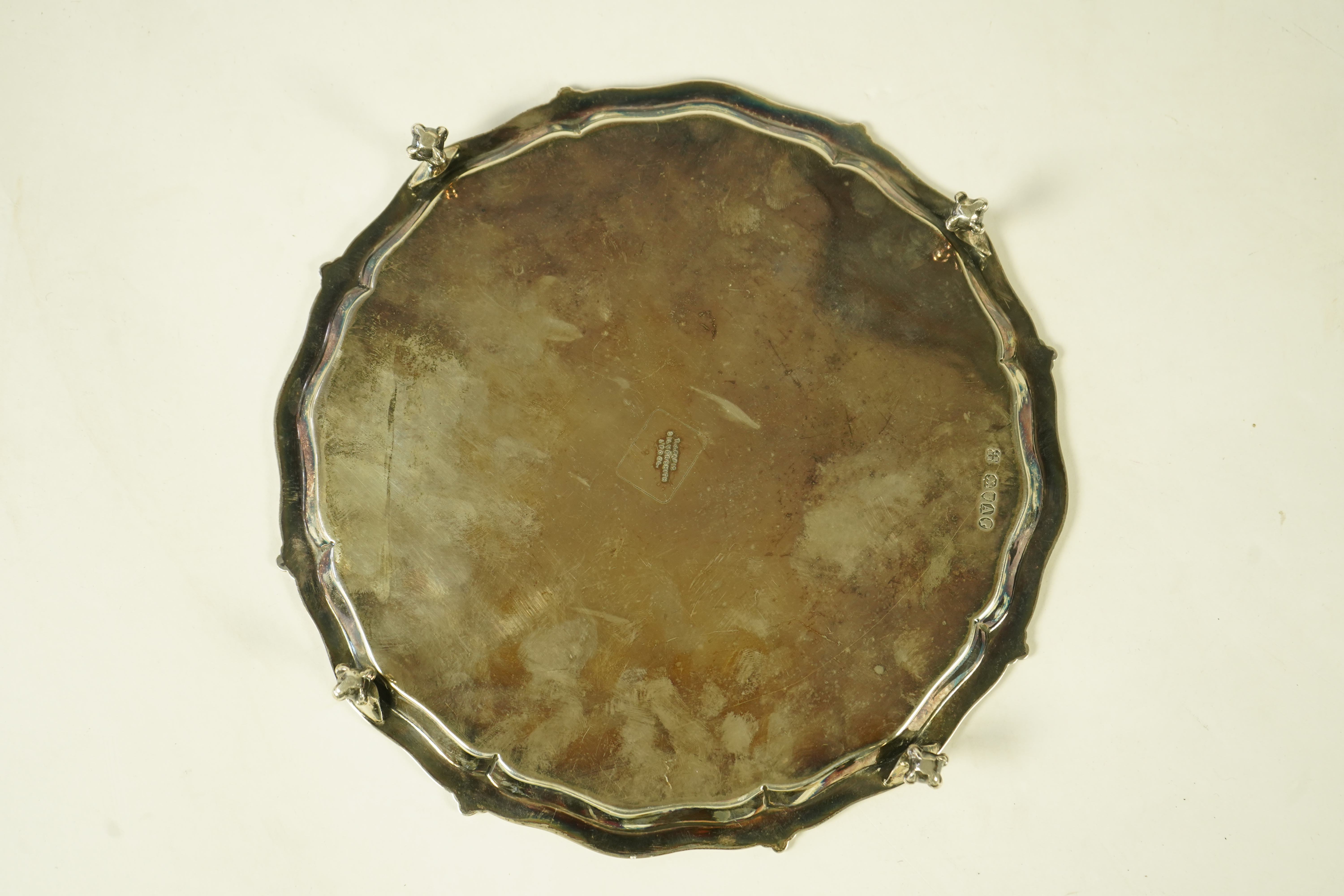 A Victorian silver salver, by Thomas Bradbury & Sons